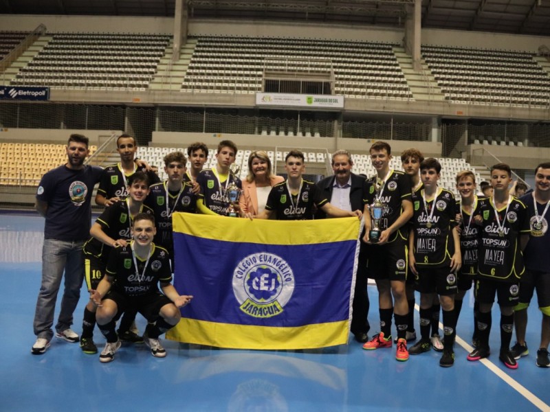 O Colégio Evangélico Jaraguá é bicampeão dos Jogos Escolares de 15 a 17 anos